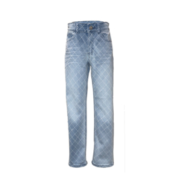 Dutch Dream Denim-Meisjes Broek- Matope jeans met print