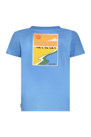 Moodstreet-Jongens  LEWIS Waves-spot-T-shirt-Miami Blauw