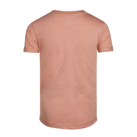 Koko Noko-Jongens T-shirt lange rug- Stoffig roze
