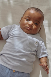 Little Dutch -T-shirt korte mouw blauw Baby Blue