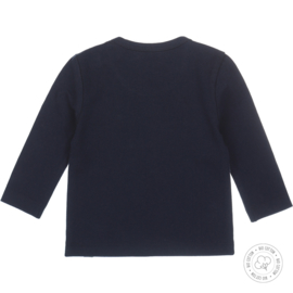 Dirkje-Baby Boys t-shirt l.s Bio Cotton -Navy