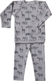 Snoozebaby- Pyjama Organische - Safari Grijs