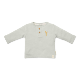 Little Dutch-T-shirt lange mouw- Wafle Zacht groen
