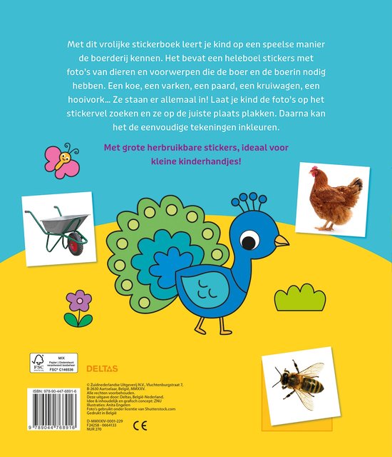 Deltas- Op de boerderij Stickerboek