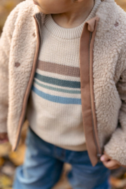 Little Dutch -Jongens Teddy vest-Taupe