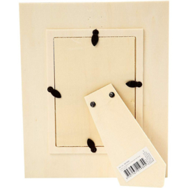 Houten fotolijst 16 x 20 cm–Blank hout–Zelf te versieren