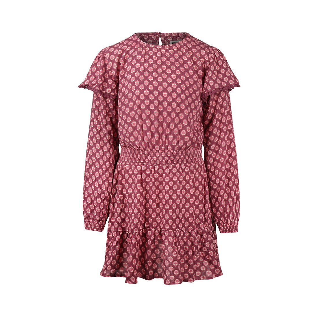 No Way Monday-Meisjes  Jurk Ls-Burgundy