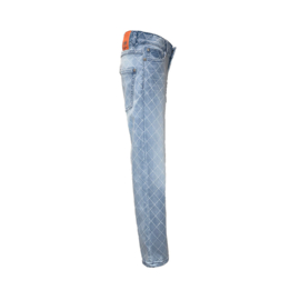 Dutch Dream Denim-Meisjes Broek- Matope jeans met print