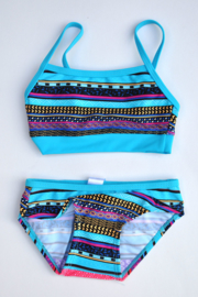 Lentiggini-Girls Bikini Summercolor- Blue