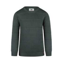 Koko Noko-Jongens Sweater met ronde hals-Donker Groen