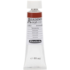 Acryl color-terracotta (663), opaque, extr. fade resistant, 60m-Schmincke AKADEMIE