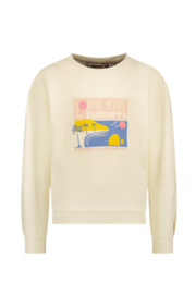 Moodstreet-Meisjes   SKY Love for Sunsets sweater-Warm wit