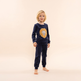 Charlie Choe- Jongens velours set-Navy