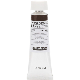 Acryl color-vandyke brown (668), semi-transparent, extr. fade resistant, 60ml-Schmincke AKADEMIE