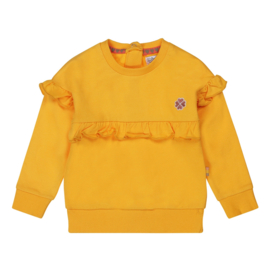 Dirkje-Meisjes sweater ls -Warm geel