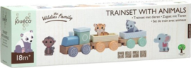 Joueco - The Wildies Family Treinset met dieren-C-Meerdere kleuren