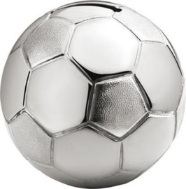 Zilverstad-Spaarpot voetbal- Verzilverd-Silver