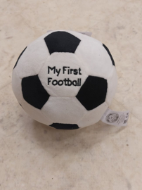 Pluche voetbal My first football-wit-zwart