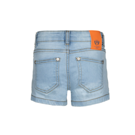 Dutch Dream Denim-Meisjes jeans broek-kort hyper strech  ANDIKA-Licht blauw
