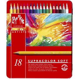 CARAN D'  ACHE AQUARELPOTLODEN 18 stuks