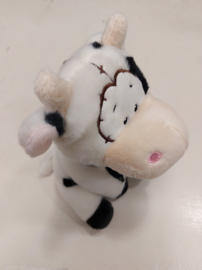 Toys-Knuffel Koe zittend-16 Cm-Polyester-Wit