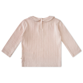 Moodstreet Petit-Meisjes t-shirt-Pointelle powder Roze