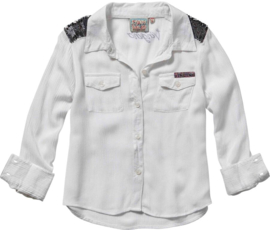 Vingino-Meisjes Blouse Leandra- Wit