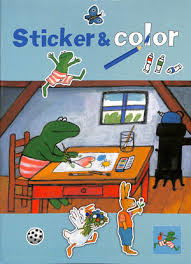 Kikker Sticker & Color kleurboek A4-Meerdere kleuren