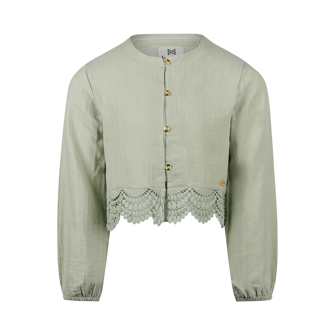 Koko Noko-Meisjes Blouse Ls-Faded green