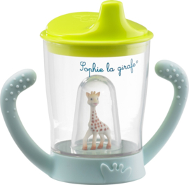 Sophie de giraf lekvrije beker met mascotte-Aqua