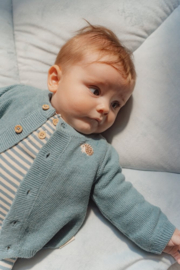 Little Dutch - T-shirt ls-Steen blauw streep