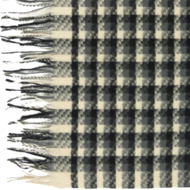 Klijn-Sjaal 3-Tone Ruit- 65X180cm- Black-Grey