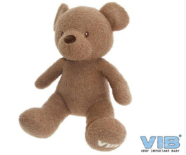 VIB-Pluche Beer Zittend 60cm Teddy- Chocolate
