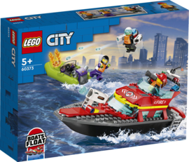 LEGO City Brandweer Reddingsboot Brand-60373-Multi Color