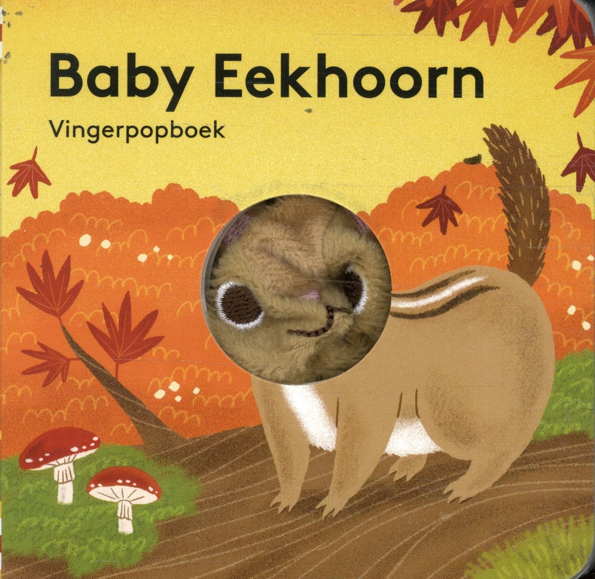 Image Books-Vingerpopboek-Baby Eekhoorn-Multi Color