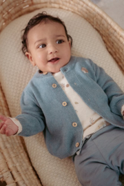 Little Dutch - Gebreid vestje- Baby Blue