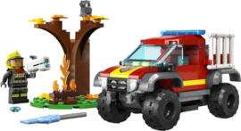Lego City brandweer 4x4 Brandweertruck redding Set - 60393