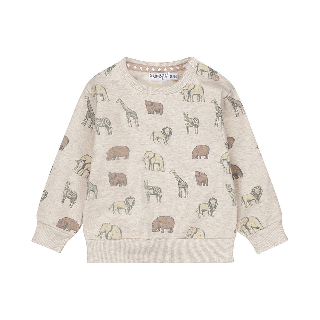 Dirkje-Jongens Sweater loose fit -Pebble