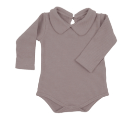 Riffle-Meisjes romper Lilly ls-Pale mauve