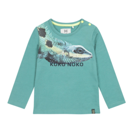Koko Noko-Boys T-shirt ls-Teal green