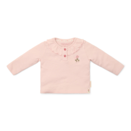 Little Dutch-T-shirt lange mouw Blossom-Roze