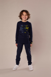 DJ Dutch Jeans-Boys Jogging trousers with zipper pockets-Navy