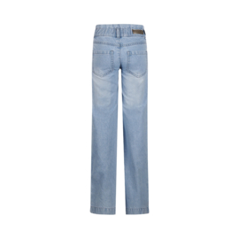 No Way Monday-Meisjes Jeansbroek wijde pijp-Blauw