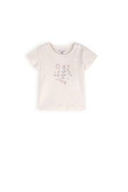Petite Maison-  Kai T-shirt s/sl met borstprint- Natuurlijk wit