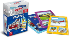 Identity Games-Varen-Vliegen-Rijden junior kwartet-Kaartspel-Blauw