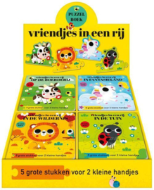 Image books-Puzzel boek-Vriendjes in een rij-in de wildernis