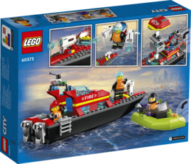 LEGO City Brandweer Reddingsboot Brand-60373-Multi Color