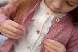 Little Dutch-Meisjes blouse lange mouw-Off white
