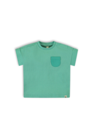 The New Chapter-T-shirt met contrast patched pocket-Mint
