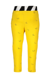 Baby girls tregging in bananas allover print-Cheer banana yellow